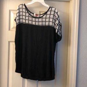 Black and white top